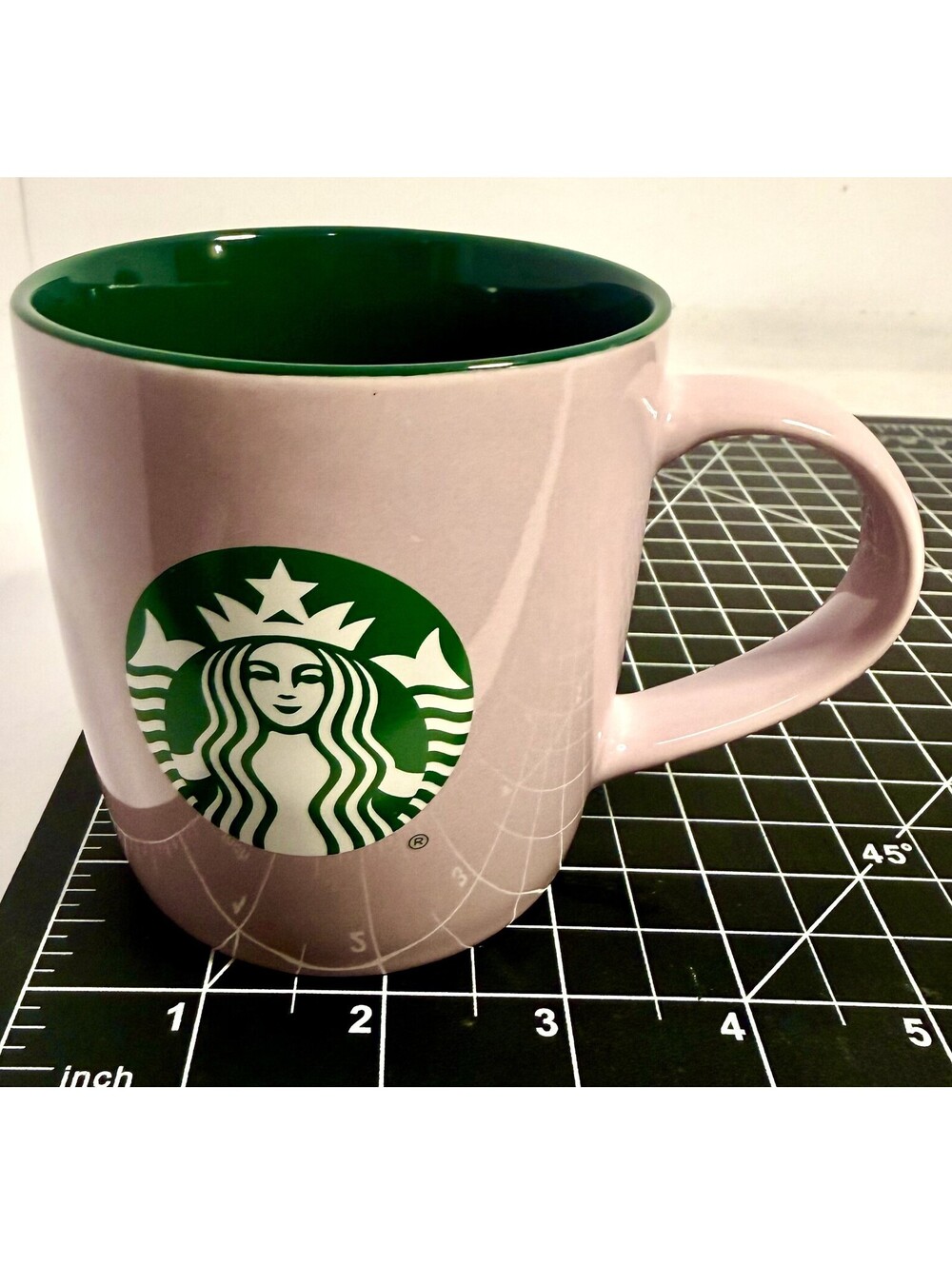 Starbucks 2025 Valentine’s Day Pink/lavender Green Siren Logo Mug 11 oz VDAY25